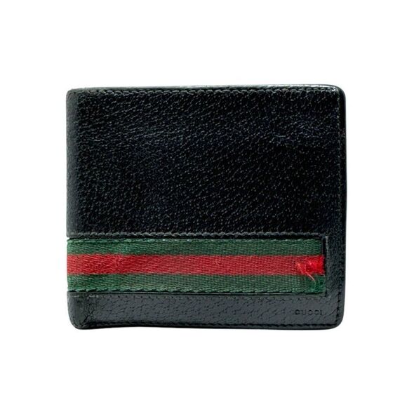 Gucci Striped Bifold Wallet - Picture 1 of 6